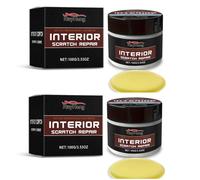 Renovateur Plastique Voiture Interieur-100g Cire De Réparation De Rayures-Kit De Réparation De Rayures pour Tableau De Bord,2pcs