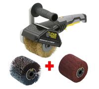 Rénovateur REX120C Bois Métal + 2 Brosses Abrasives Fibre Synthétique