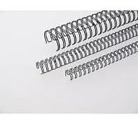 Renz anello wire Filo pettine per rilegatura Elementi in divisione 3: 1, 34 passanti, diametro 12.7 mm, 1/2 " nero, 100 Pezzi