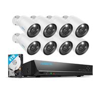 Reolink 12MP Kit Vidéosurveillance, 16CH NVR et 8 Caméra PoE, RLK16-1200B8