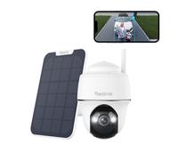 Reolink 2k+ 5MP batterie/panneau solaire caméra de surveillance, 5/2,4 GHz WiFi, vision nocturne couleur, Pan & Tilt, détection de personnes/véhicules/animaux, IP64