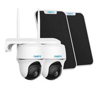 Reolink 2K Caméra Solaire WiFi Extérieure sans Fil 360° Pan/Tilt Vision Nocturne Détection Humaine Audio Bidirectionnel Siren Alexa