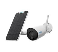 Reolink 3MP Camera Solaire Exterieur WiFi sans Fil, Détection IA, Étanche | Batterie Rechargeable, Vision Nocturne, Audio Bidirectionnel, IP65, Stockage Local sans Abonnement, Argus Eco+Panneau Solaire