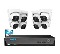 Reolink 4K 16CH Kit Vidéo Surveillance, 4To 4K NVR avec 8X 8MP Caméra IP PoE, Détection Personne/Véhicule, Caméra de Surveillance Extérieure avec Vision Nocturne, Enregistrement 24/7, RLK16-800D8