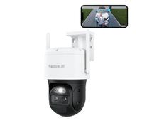 Reolink 4K 8MP 4G LTE Akku Caméra de surveillance, Double objectif, Auto Zoom & Tracking, Détection de personnes/véhicules/animaux, Vision nocturne par spotlight