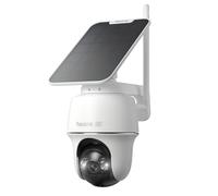 Reolink 4K Camera Surveillance WiFi Exterieure, 2,4/5Ghz Wi-FI 6, Détection Intelligent, Vision Nocturne Couleur, Suivi Automatique, Alimenté par Batterie, Argus PT Ultr Panneau Solaire