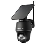 Reolink 4K Camera Solaire Exterieur WiFi sans Fil, 360°PT, 2,4/5Ghz Wi-FI 6, Détection Intelligent, Suivi Automatique, Vision Nocturne Couleur, Argus PT Ultr Panneau Solaire Noir