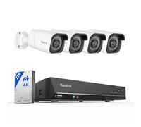 Reolink 4K Kit Caméra PoE de Surveillance Extérieure, RLK8-800B4 | Kit Vidéo Surveillance avec 8CH 2To NVR et Caméra IP PoE 4X 8MP, Détection de Personne et Véhicule, 30 Mètres Vision Nocturne