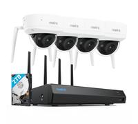 Reolink 4K Kit Caméra Surveillance WiFi 6, Anti-Vandalisme IK10,IP67 | Vision Nocturne Couleur, NVR 12CH avec 2To HDD, Détection Personne/Véhicule/Animal, Audio Bidirectionnel, RLK12-800WV4