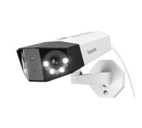Reolink 4K Outdoor Caméra Surveillance à Double Objectif Vision 180°, Caméra IP PoE Extérieure, Détection Personne/Véhicule/Animaux, Vision Nocturne Couleur, Audio Bidirectionnel, Étanche, Duo 2 PoE