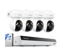 Reolink 4K PT PoE Système de Sécurité Pan 355° & Tilt 50°, RLK8-800PT4
