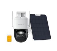 Reolink 4K PTZ 4G Camera Exterieur sans Fil, 360° Suivi Auto, TrackMix LTE | Carte SIM Incluse, Zoom 6X, Double Objectif, Vision Nuit Couleur, Détection Personne/Véhicule/Animal, Panneau Solaire Inclus