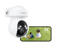 Reolink 4K PTZ Caméra Surveillance Extérieure Zoom Optique 3X Suivi Auto | Wi-FI 6, Détection Humain/Véhicule/Animaux, Vision Nocturne en Couleur 2,4 / 5GHz Audio Bidirectionnel, E1 Outdoor Pro
