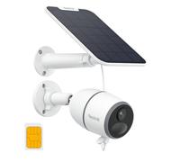Reolink 4MP Caméra Solaire 4G Carte SIM, LTE, Go Plus+Panneau Solaire | Vision Nocturne 2K, Détection IA Personne/Véhicule, Audio Bidirectionnel, IP65 Étanche, Compatible Alexa