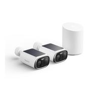 Reolink 5MP Kit Cameras Exterieur sans Fil, Wi-FI 6 Bi-Bande, Home Hub Mini | 2 Caméras Argus Solar, Vision Nuit Couleur, Stockage Local sans Abonnement, Jusqu'à 1 To, SolarEase Panneau Solaire Intégré