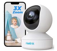 Reolink 5MP PTZ Camera Surveillance WiFi Interieur 2,4/5GHz, Audio Bidirectionnel, Zoom Optique 3X, Détection de Mouvement & Alertes, Vision Nocturne, Accès à Distance, Stockage en Ligne, E1 Zoom