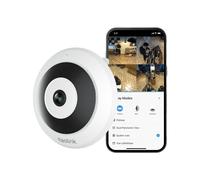 Reolink 6MP PoE Caméra fisheye d'intérieur, 360° panoramique, Sirène encastrée, Audio 2 voies, Modes d'affichage multiples, Identification intelligente des personnes, Vision nocturne