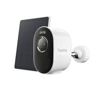Reolink Argus 3 Pro+ : Caméra de surveillance extérieure sans fil, 2K+ (5MP), alimentée par batterie et panneau solaire, double bande 2,4/5GHz, détection par intelligence artificielle, projecteur, vis