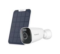 Reolink Argus Eco Ultr Panneau solaire, 4K 8MP batterie WLAN Caméra de surveillance extérieure, 2,4&5GHz WiFi, vision nocturne couleur, détection de personne/voiture/animal