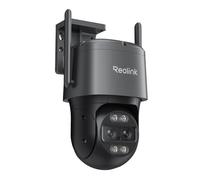 Reolink Caméra de Sécurité Extérieure WiFi - 4K Double Objectif Suivi Automatique Vision Nocturne en Couleur Gris Trackmix WiFi