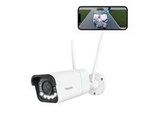 Reolink Caméra de surveillance 4K 8MP Wi-Fi 6, WLAN bibande 5/2,4GHz, zoom 5x, vision nocturne couleur avec spotlights, détection de personnes/véhicules/animaux, IP67