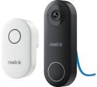 Reolink D340P - Sonnette vidéo filaire 5MP avec carillon, PoE, détection de personne, audio bidirectionnel, fonctionne avec les NVRs