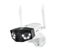 Reolink Duo 3 WiFi, 8K 16MP Plug-in caméra de surveillance pour l'extérieur, vue 180°, Dualband Wi-Fi 6, vision nocturne couleur