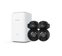 Reolink E1 Outdoor x2 avec Home Hub, 5MP PTZ WLAN Set caméra de surveillance extérieure, 3X Zoom, Vision de nuit, Détection intelligente, Gestion centralisée, Noir