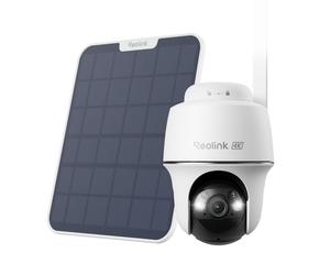 Reolink Go PT Ultr Panneau solaire, 4K 8MP 4G PT batterie Caméra de surveillance extérieure, vue 360°, détection intelligente, vision nocturne