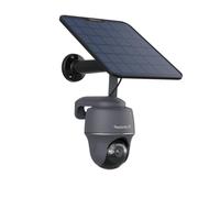 Reolink Go PT Ultr Panneau Solaire, 4K 8MP 4G LTE Batterie Caméra de Surveillance Extérieure, Détection Intelligente, 355° Pan &140° Tilt, avec 32GB microSD, Gris