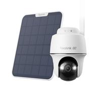 Reolink Go PT Ultr Panneau solaire, 4K 8MP 4G PT batterie Caméra de surveillance extérieure, vue 360°, détection intelligente, vision nocturne