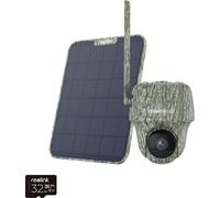 Reolink Go Series G450 avec panneau solaire 2 - 4K 4G LTE PT Wildlife Cam, détection et reconnaissance des animaux, vue à 360°, carte microSD 32 Go