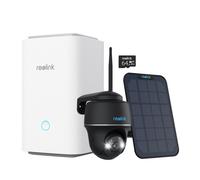 Reolink Home Hub avec Argus PT Ultr Panneau Solair Noir Système de sécurité 4K PT sans fil avec caméras Wi-Fi autonomes