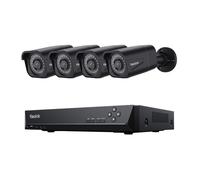 Reolink Kit Vidéo Surveillance,8MP 4X Bullet Caméra IP PoE avec Audio+8CH 2To NVR,Détection Intelligente,Vision Nocturne 30m,Noir