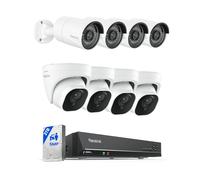 Reolink Kit Vidéo Surveillance PoE 5MP avec NVR 8CH 2To et 8 Caméras IP Extérieures, Détection Personne/Véhicule, Vision Nocturne IR 30m, Audio, Étanche IP67, Time Lapse