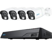 Reolink NVS8-8MB4 - Système de sécurité UHD 4K, NVR à 8 canaux, vision nocturne de 100 pieds, enregistrement 24/7, détection intelligente