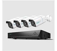 Reolink NVS8-8MB4 - Système de sécurité UHD 4K, NVR à 8 canaux, vision nocturne de 100 pieds, enregistrement 24/7, détection intelligente
