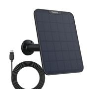 Reolink Panneau Solaire 6W Noir, Câble 4m, pour Caméras Batterie