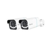 Reolink RLC-811A, 4K 8MP PoE caméra de surveillance extérieure, détection de personnes/véhicules/animaux, zoom optique 5X, vision nocturne couleur, audio bidirectionnel, 2 Packs