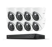 Reolink RLK16-1200D8-A, Système de surveillance 12MP PoE, 16CH 4TB HDD NVR & 8X caméra de surveillance, enregistrement 24/7, Spotlight, Détection intelligente