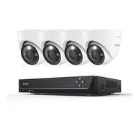 Reolink RLK8-1200D4-A, Système de surveillance PoE 12MP extérieur, 8CH 2TB HDD NVR & 4X PoE Caméra de surveillance, Enregistrement 24/7, Spotlight, Détection intelligente