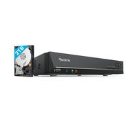 Reolink RLN8-410, 8CH PoE NVR système de surveillance enregistreur avec disque dur 2TB, enregistrement 24/7 intérieur & extérieur, Max. 8 caméras de surveillance Reolink