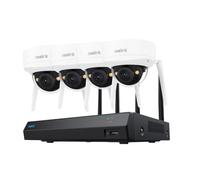 Reolink Système de surveillance Wi-Fi IK10 à 12 Canaux et 4 Caméras de Surveillance 4K avec Wi-Fi 6 de Nouvelle Génération