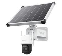 Reolink TrackMix G790 avec panneau solaire Plus - Caméra de surveillance PTZ 2K 4 MP 4G LTE, double objectif, zoom hybride 6x, suivi de mouvement