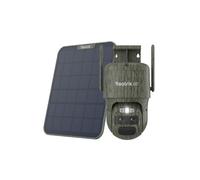 Reolink TrackMix LTE+Panneau Solaire-C, 4K 8MP 4G LTE Batterie Caméra de Surveillance Double Objectif, Auto-zoom & tracking, Détection Intelligente, Zoom Hybride 6X