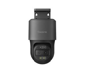 Reolink TrackMix PoE, caméra de surveillance extérieure PTZ 4K 8 MP PoE, double objectif, zoom 6x, vision nocturne en couleur, détection par IA, suivi automatique, audio bidirectionnel, gris