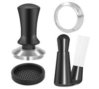 Reoszeank Kit d'accessoires pour expresso 51 mm, tampon calibré à ressort, outil WDT et entonnoir de dosage compatible avec les machines à café Delonghi Casabrews et atatix 51 mm et porte-filtre