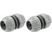 Réparateur de tuyau d'arrosage 13 mm (1/2 Pouce) et 15 mm (5/8 Pouce) de Gardena : réparation de tuyau, facile et sans outils, Power Grip, emballé (18232-20) (Lot de 2)