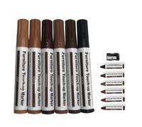 Réparation de rayures de meubles - Kit de coloration de retouche de bois, marqueurs de restauration, crayons de cire avec aiguiseur de précision | Système pratique de dissimulation des dommages pour