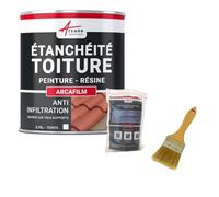 Réparation Étanchéité Toiture, Tuile, Gouttière, Chéneau 0.75 L Blanc | Répare et Étanche Toitures, Tuiles, Gouttières, Fissures, Souche de Cheminée, Adhère Tous Supports - Arcane Industries